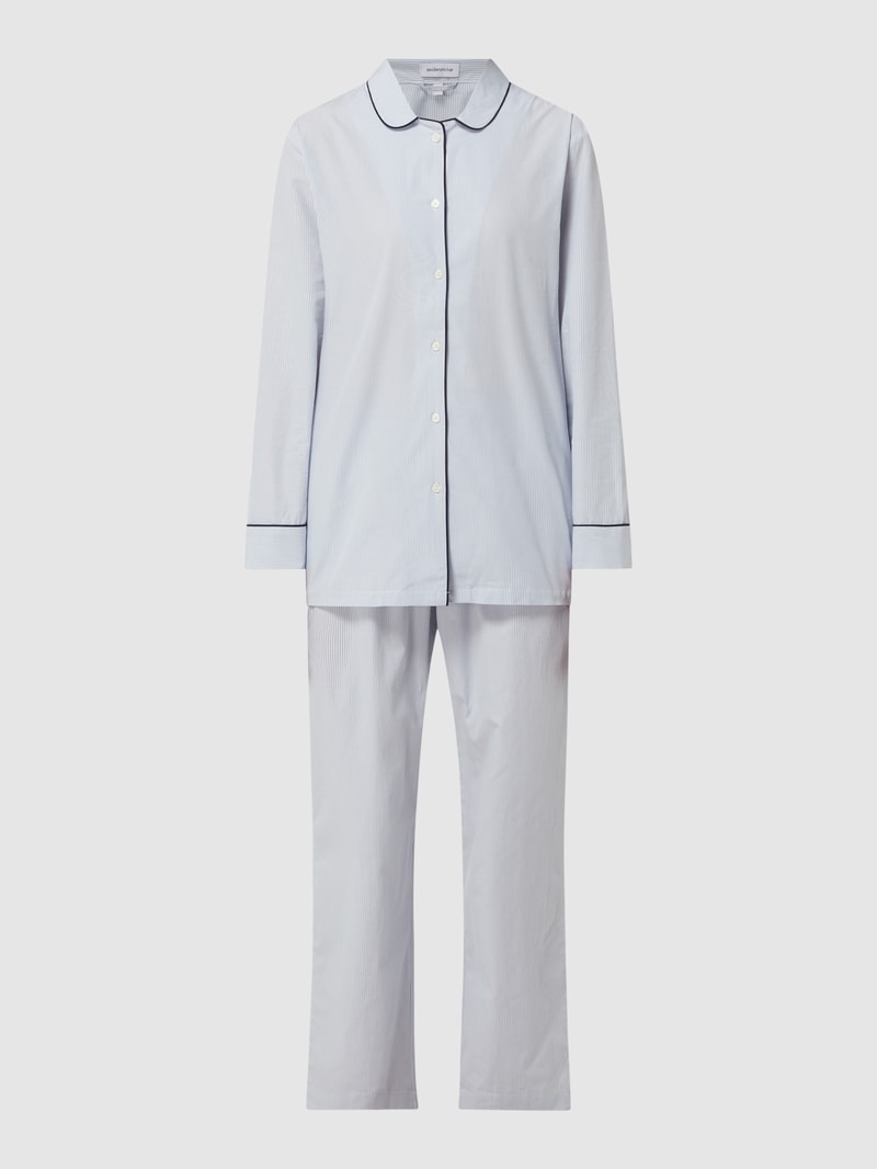 Pyjama aus Baumwolle in hellblau