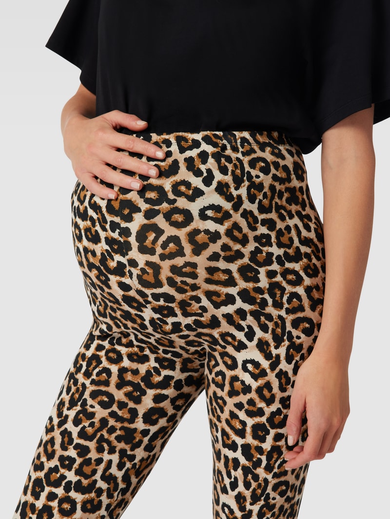 Umstands-Leggings mit Stretch-Anteil im 2er-Pack in schwarz