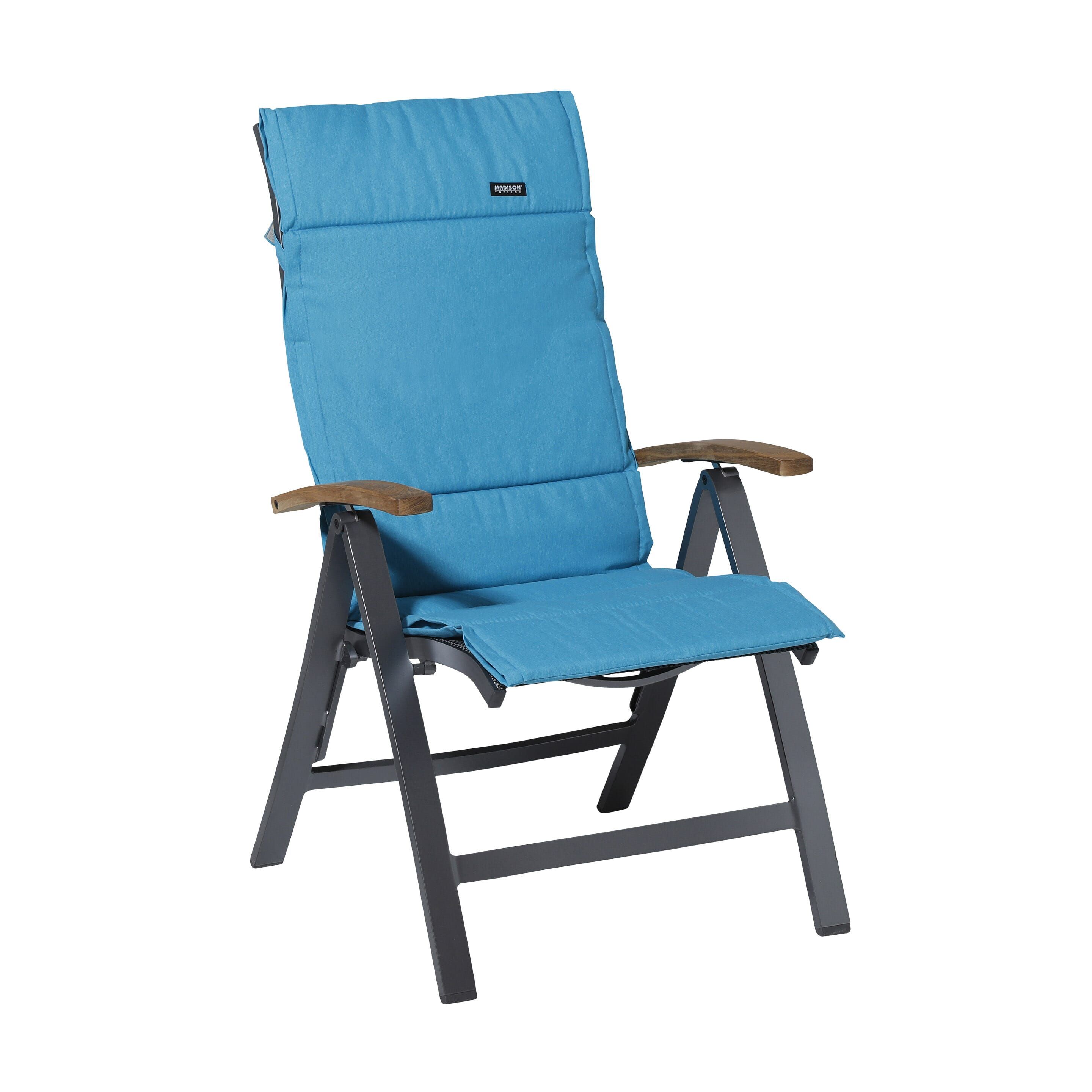 Madison Panama Aqua 125 x 50 Gartenkissen mit hoher Rückenlehne
