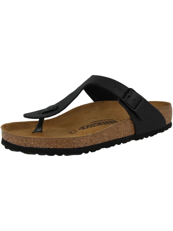 Birkenstock Zehensandale Gizeh Birko-Flor normal in schwarz günstig kaufen
