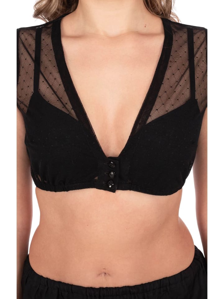 MarJo Dirndlbluse HALINA-DORINA in schwarz günstig kaufen 44