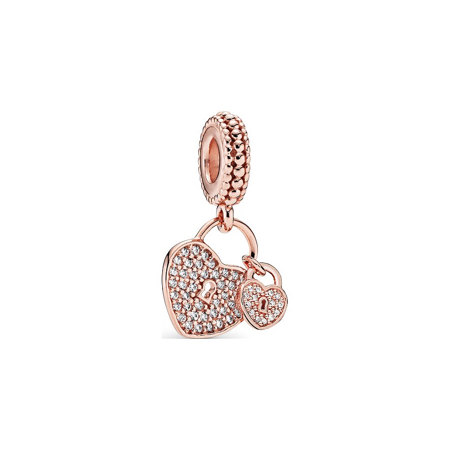 Pandora Charm Moments Pavé-Herzschlösser