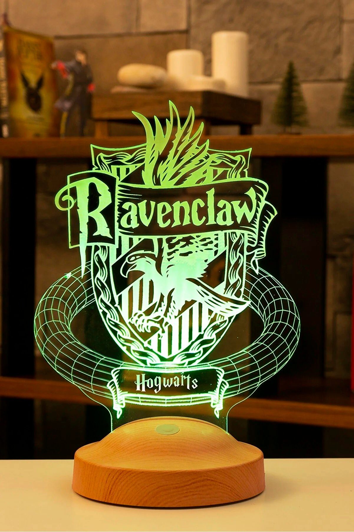 Geschenkelampe LED Nachttischlampe Ravenclaw Hogwarts Harry Potter LED-Nachtlicht Geschenke Lampe, LED fest integriert, 6 Farben