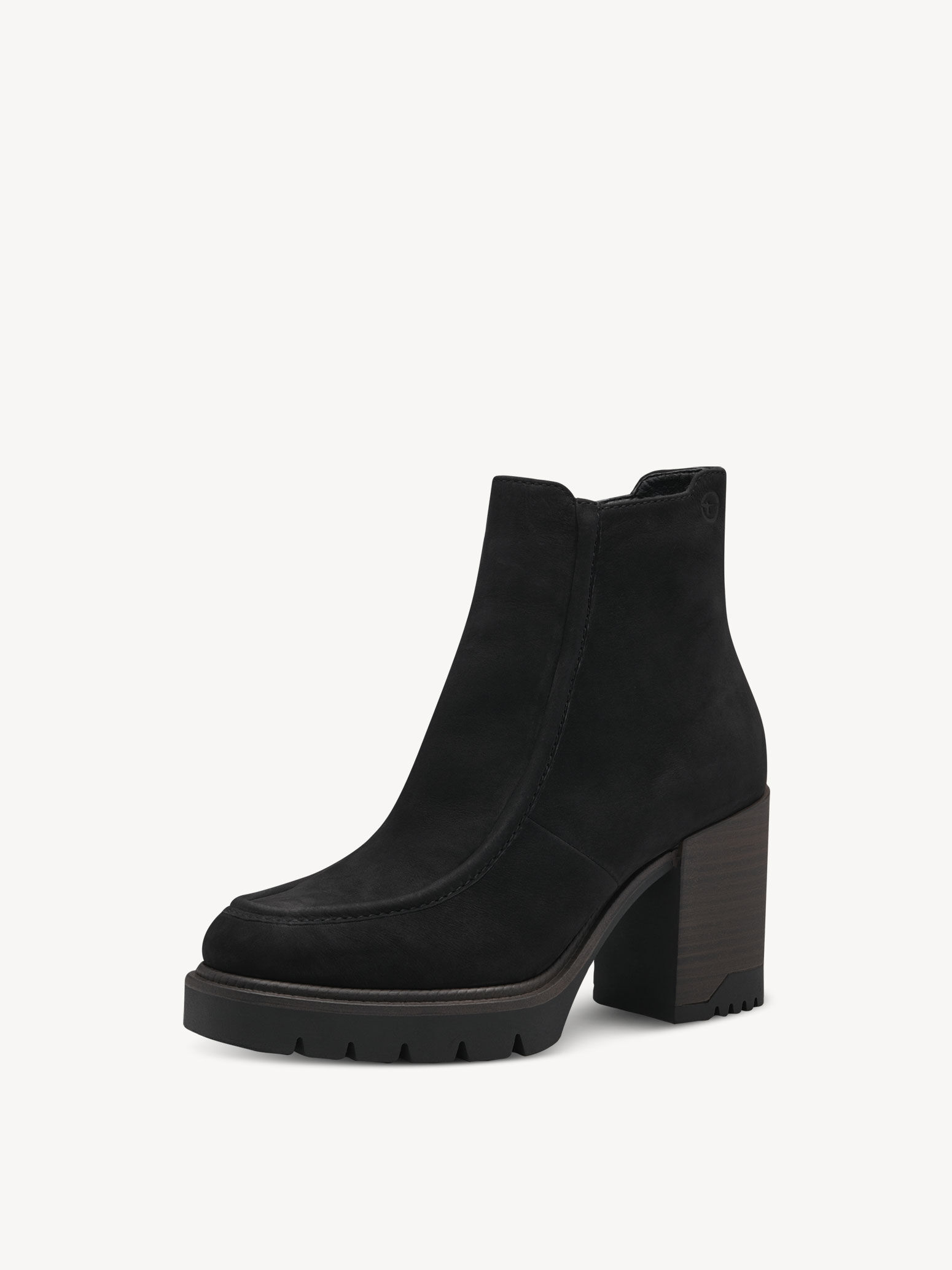 Bottine en cuir - noir
