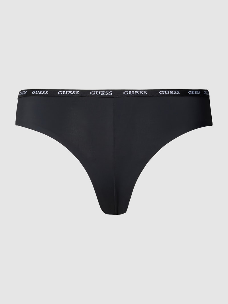 String mit elastischem Logo-Bund Modell 'DARCEY BRAZILIAN' in schwarz