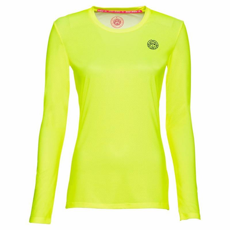BIDI BADU Pia Tech Roundneck Longsleeve Tennisshirt Damen