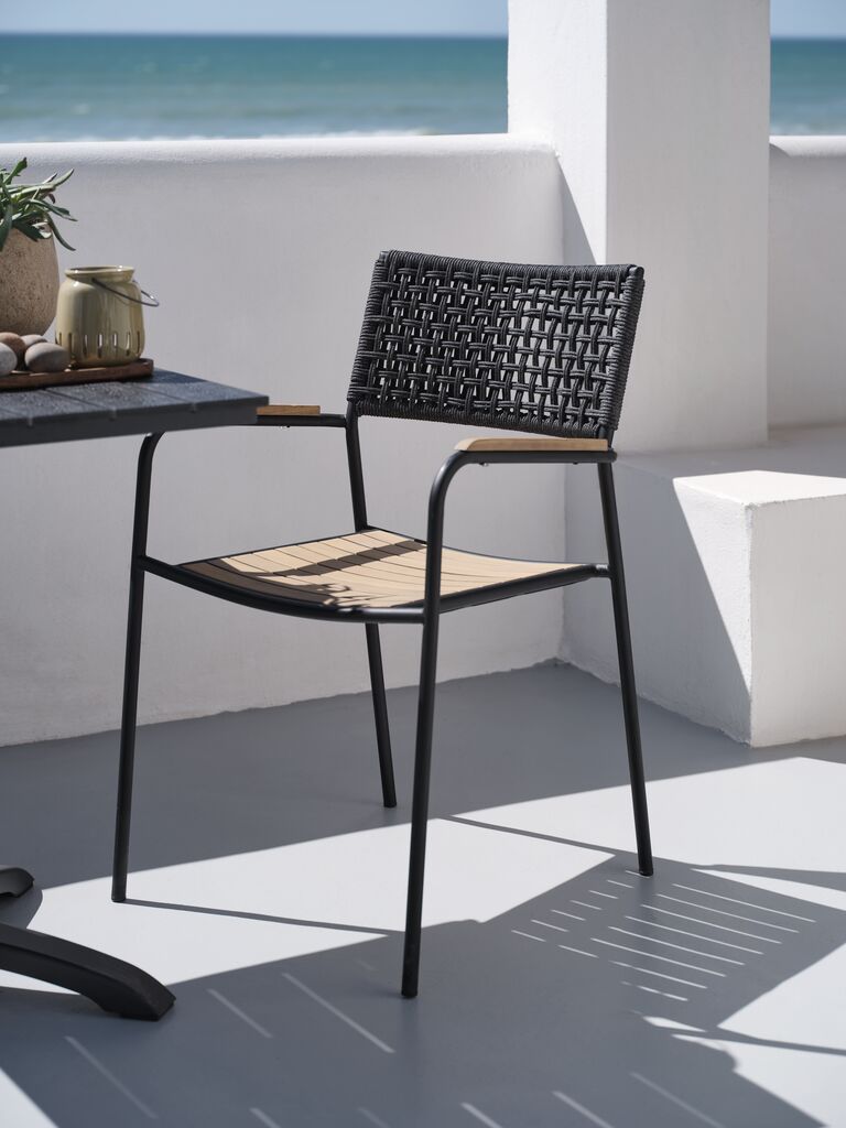 AJSTRUP Chaise empilable AJSTRUP Noir