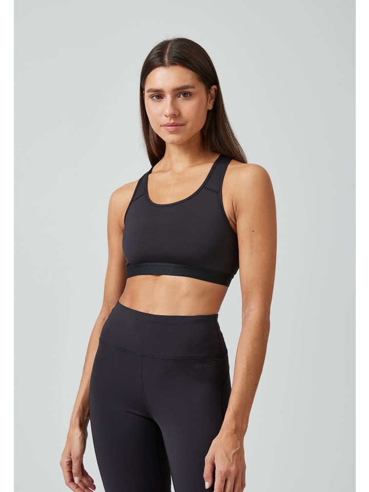 SNOCKS Sport-BH aus recyceltem Polyester 1 Stück in Schwarz günstig kaufen