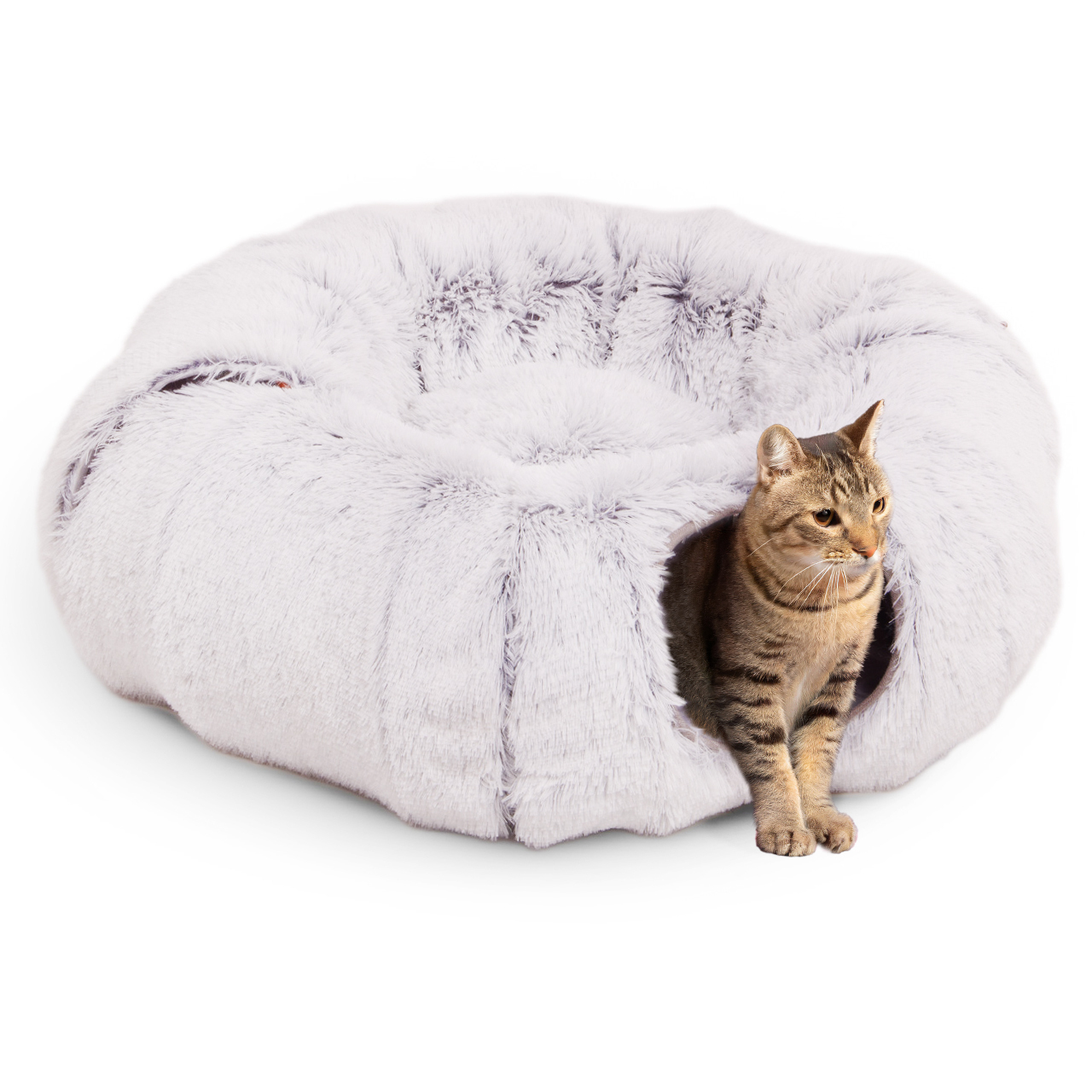 Canadian Cat Company Katzentunnel Canadian Cat Company Katzentunnel OTIS - Donut-Tunnel inkl. Liegekissen | grau | ca. 80 x 80 x 26 cm grau