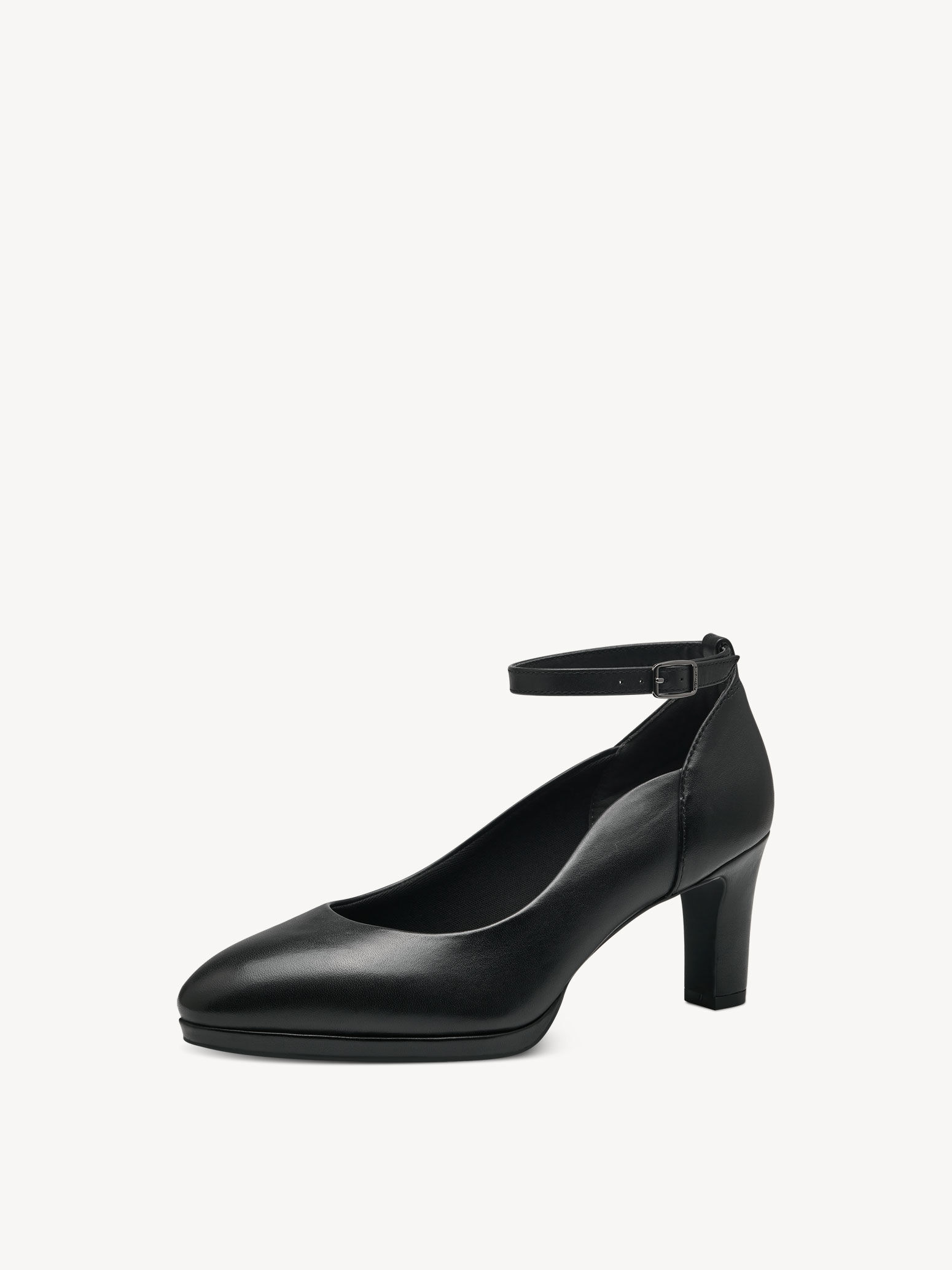 Escarpin en cuir - noir