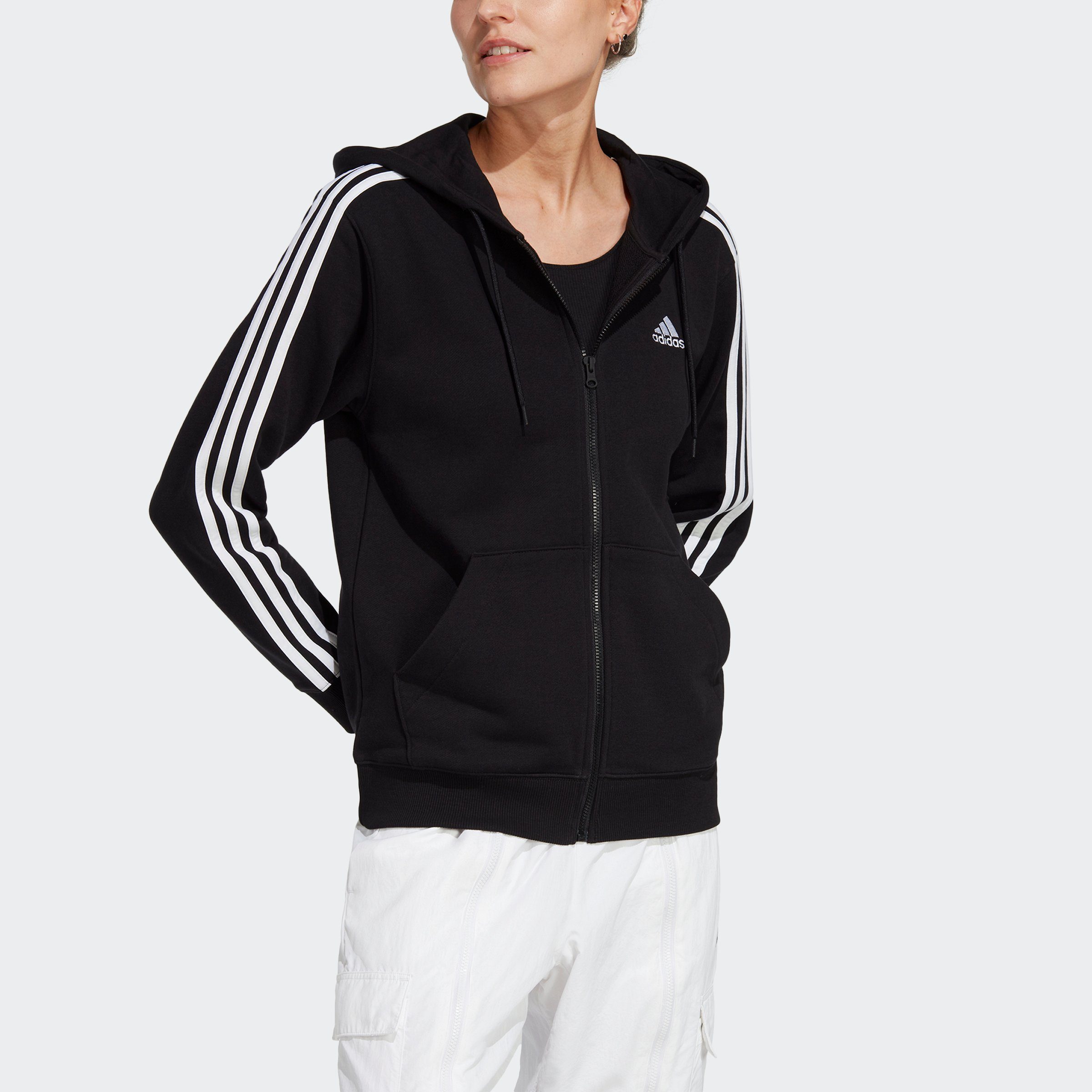 adidas Sportswear Kapuzensweatshirt ESSENTIALS 3STREIFEN FRENCH TERRY REGULAR KAPUZENJACKE (1-tlg)
