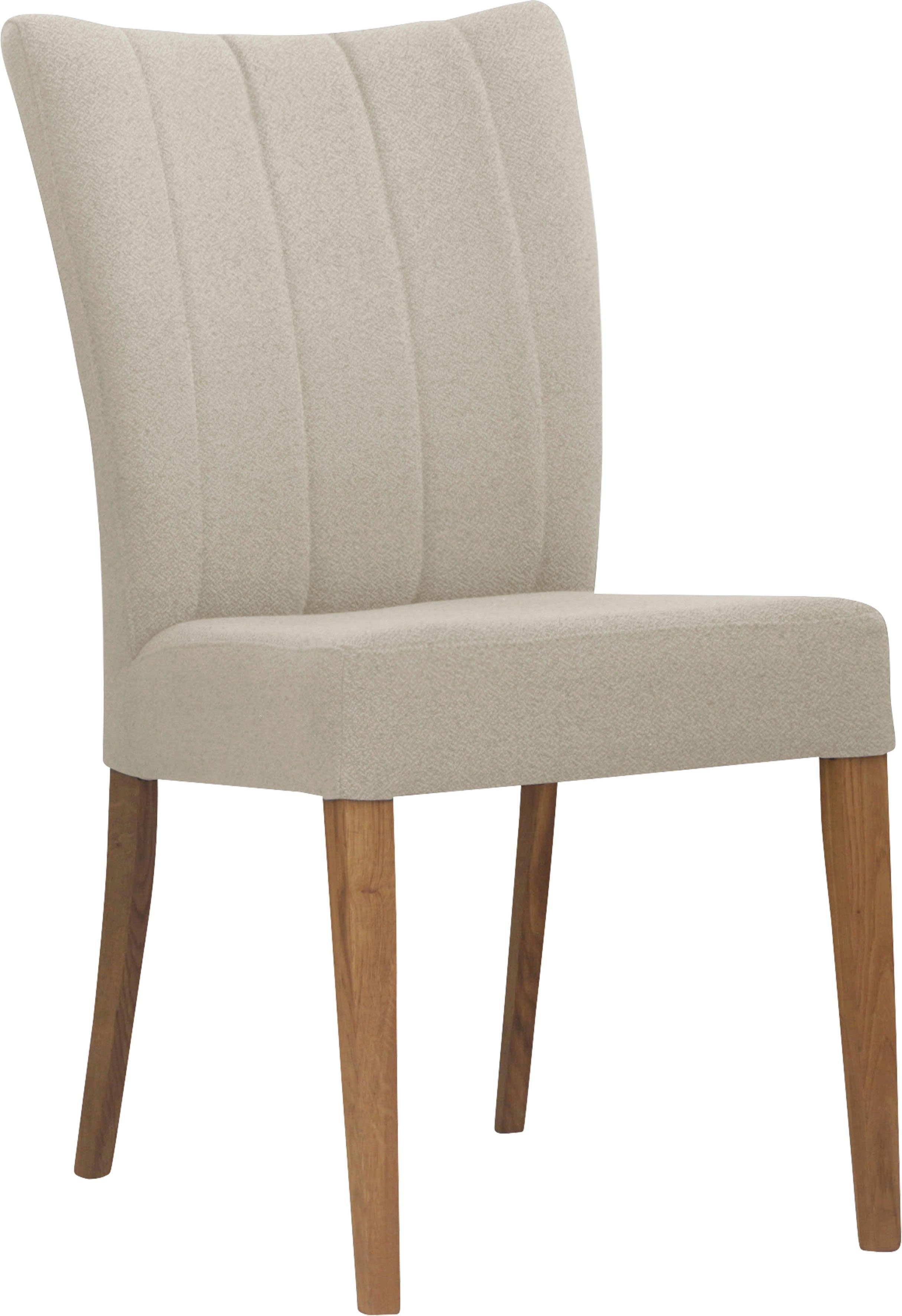 Home affaire 4-Fußstuhl Dia (Set, 2 St), Gestell Eiche massiv geölt