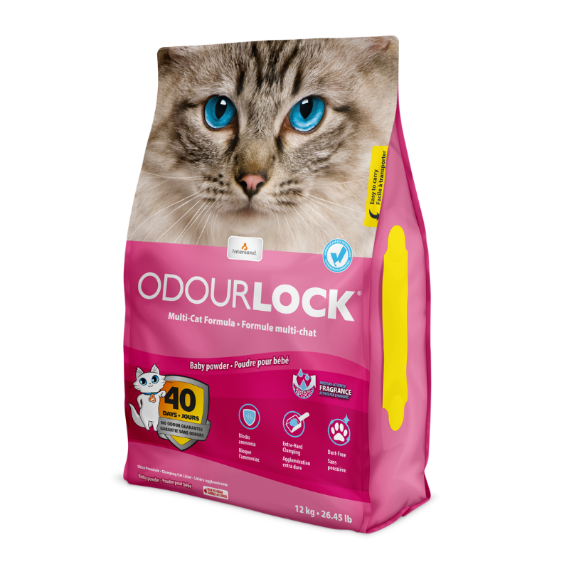 Intersand Katzenstreu Intersand ODOUR LOCK Babypowder 12kg
