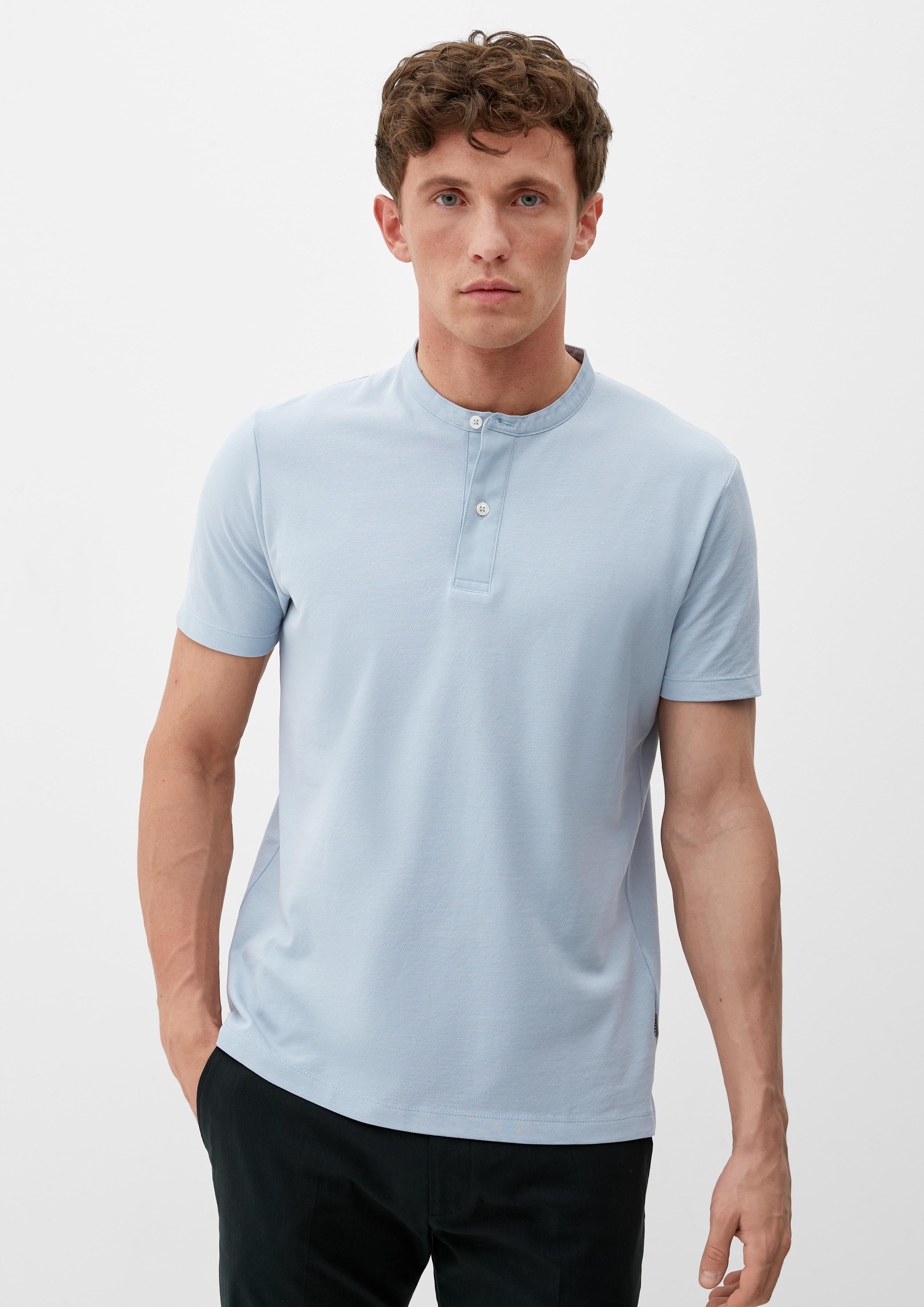 T-Shirt mit Henleyausschnitt  2132945-5092