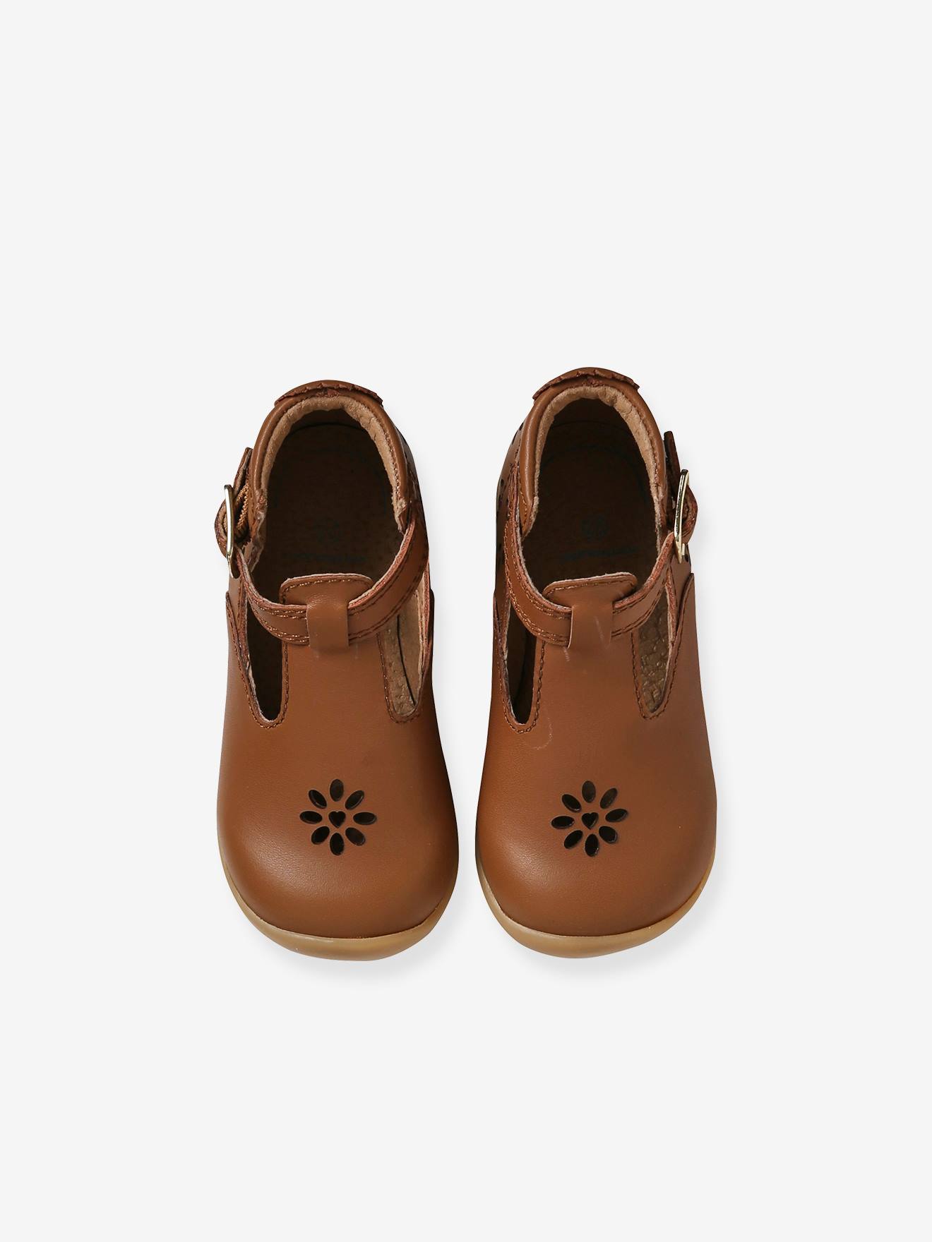 Vertbaudet Baby Krabbelschuhe - camelfarben