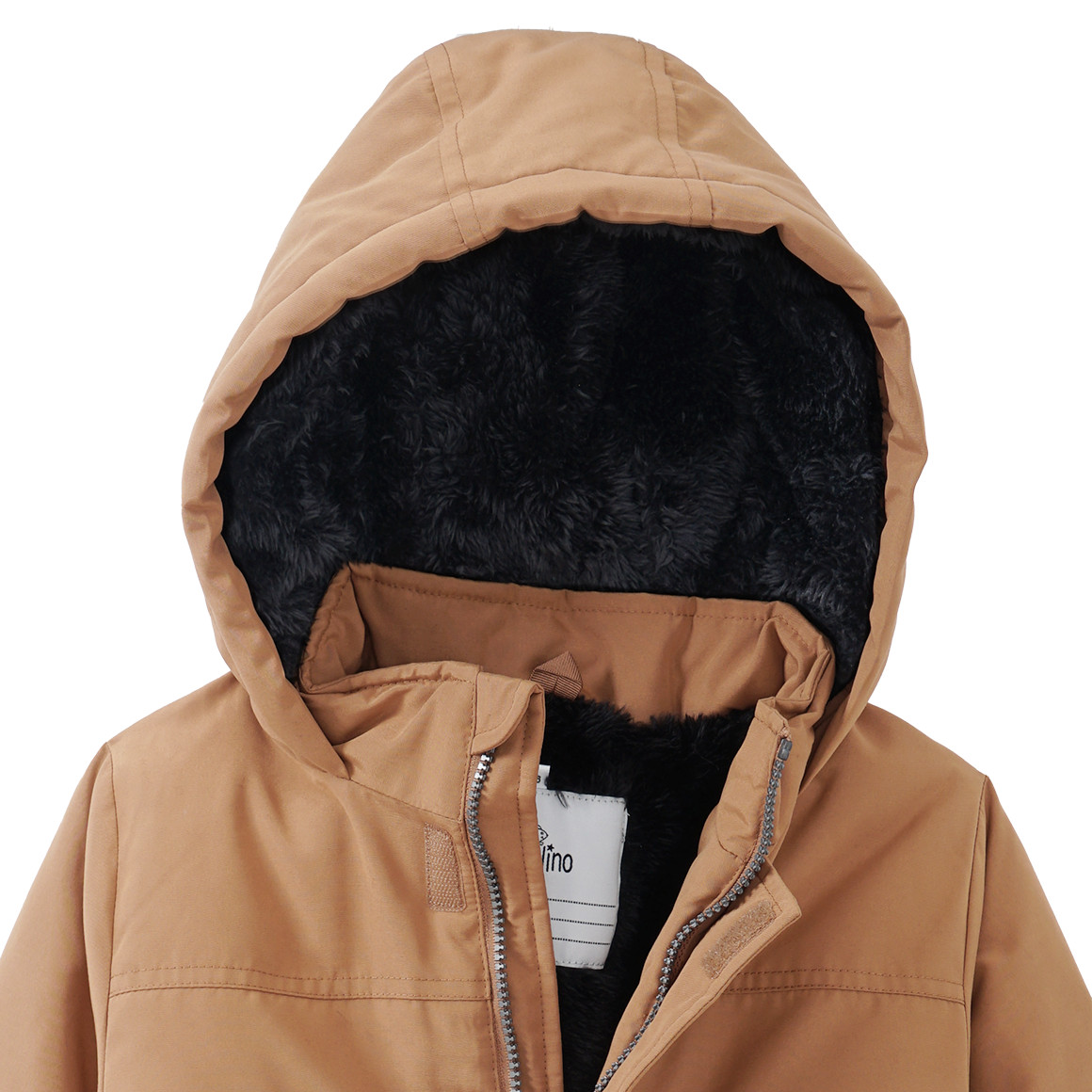 Jungen Parka mit Teddyplüsch