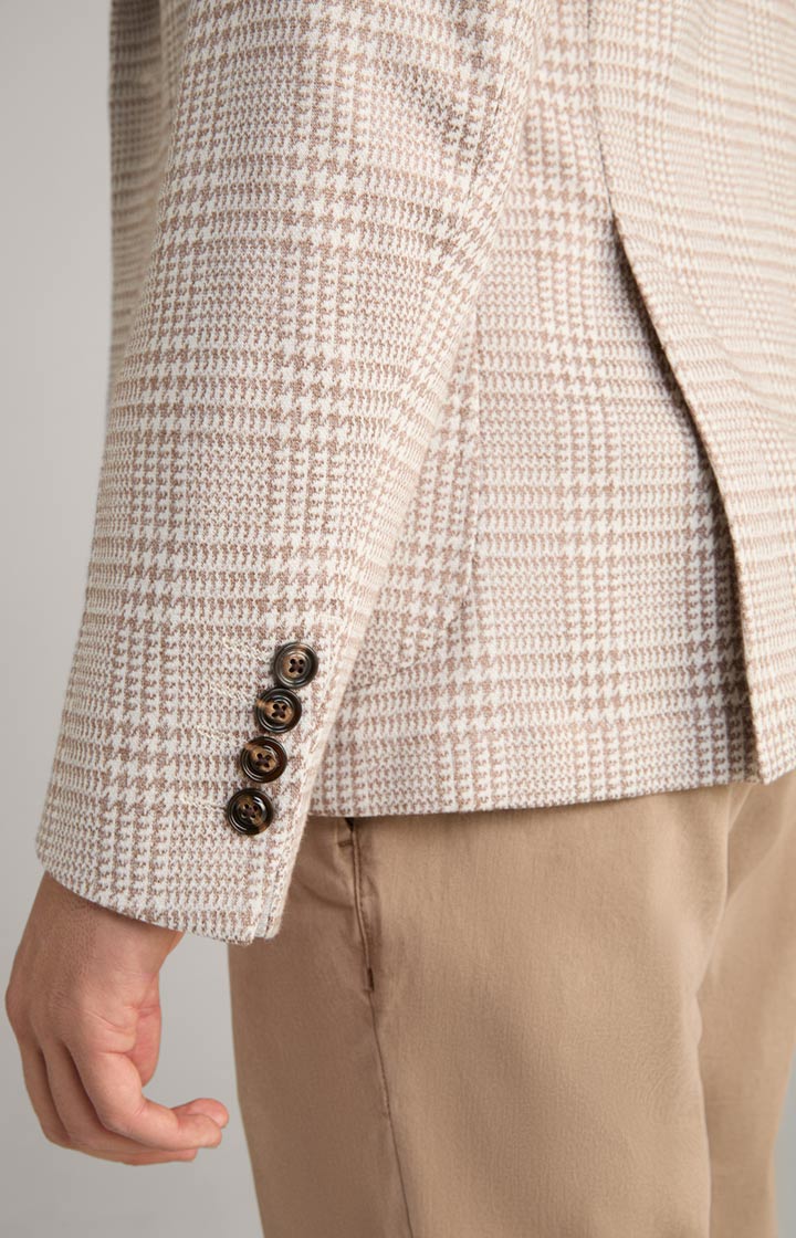 Sakko Hoverest in Beige kariert