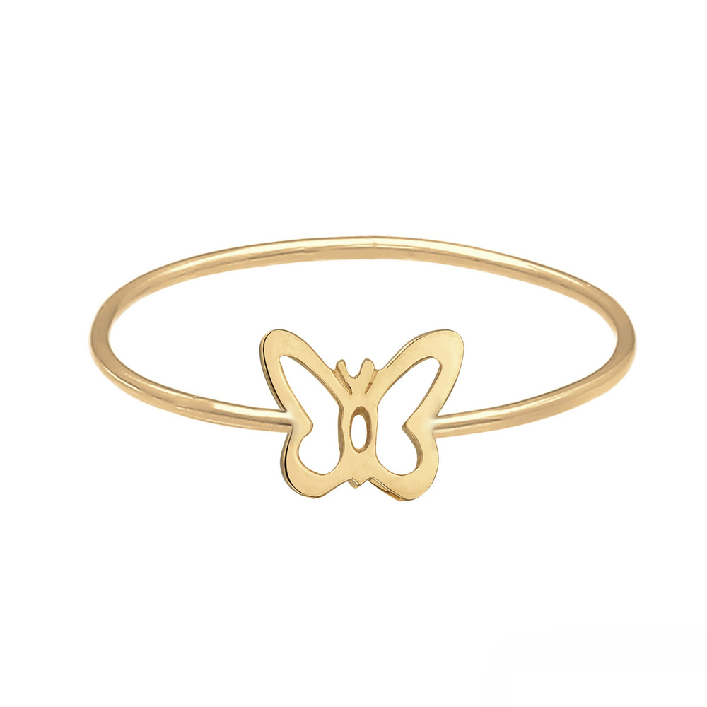 Elli Elli Bague Femmes Motif Papillon Tendance en argent sterling 925 Bague