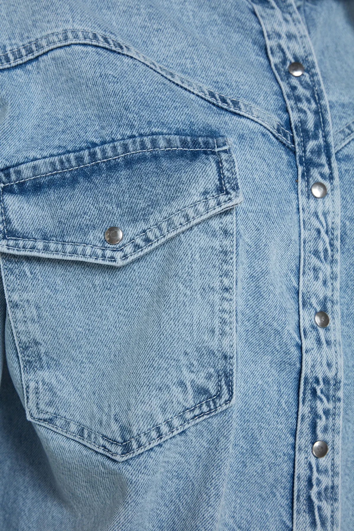 Trendyol Collection  Hemd - Blau - Oversized