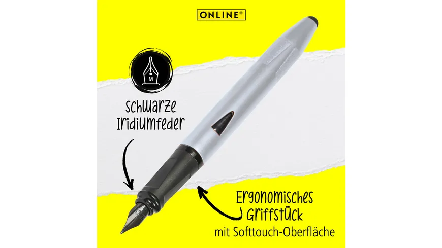 ONLINE Füllhalter Switch Silver silver