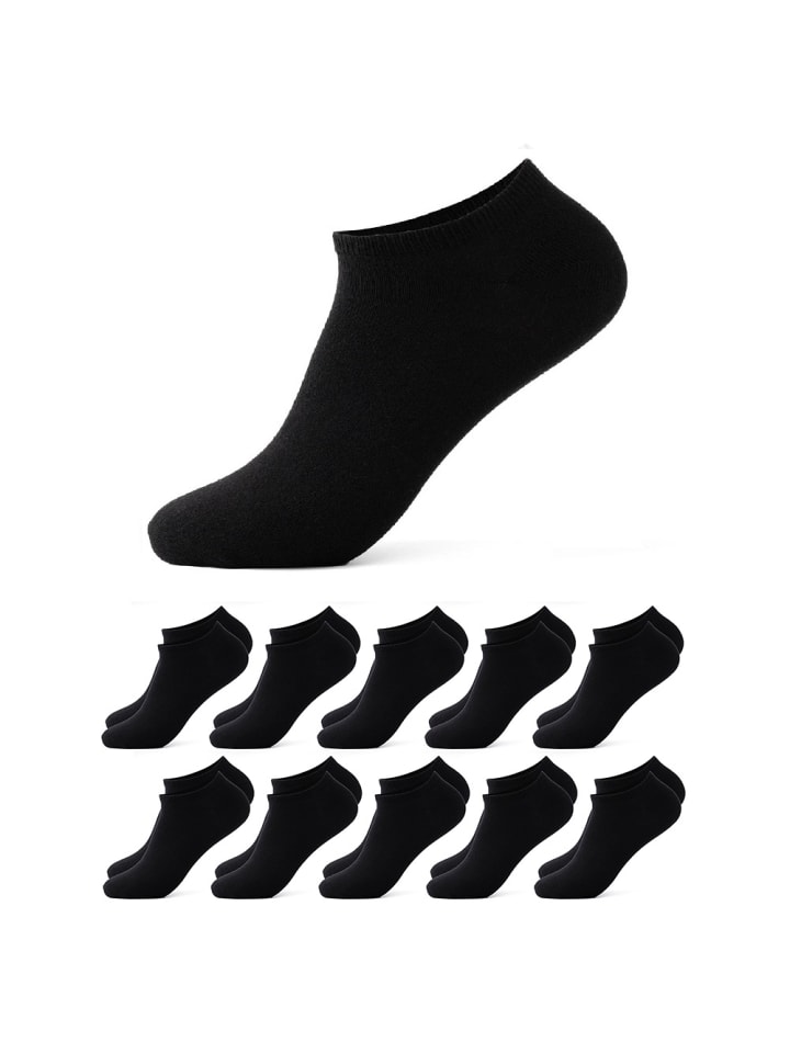 Occulto 10er Pack Sneaker Socken Alex in Schwarz günstig kaufen