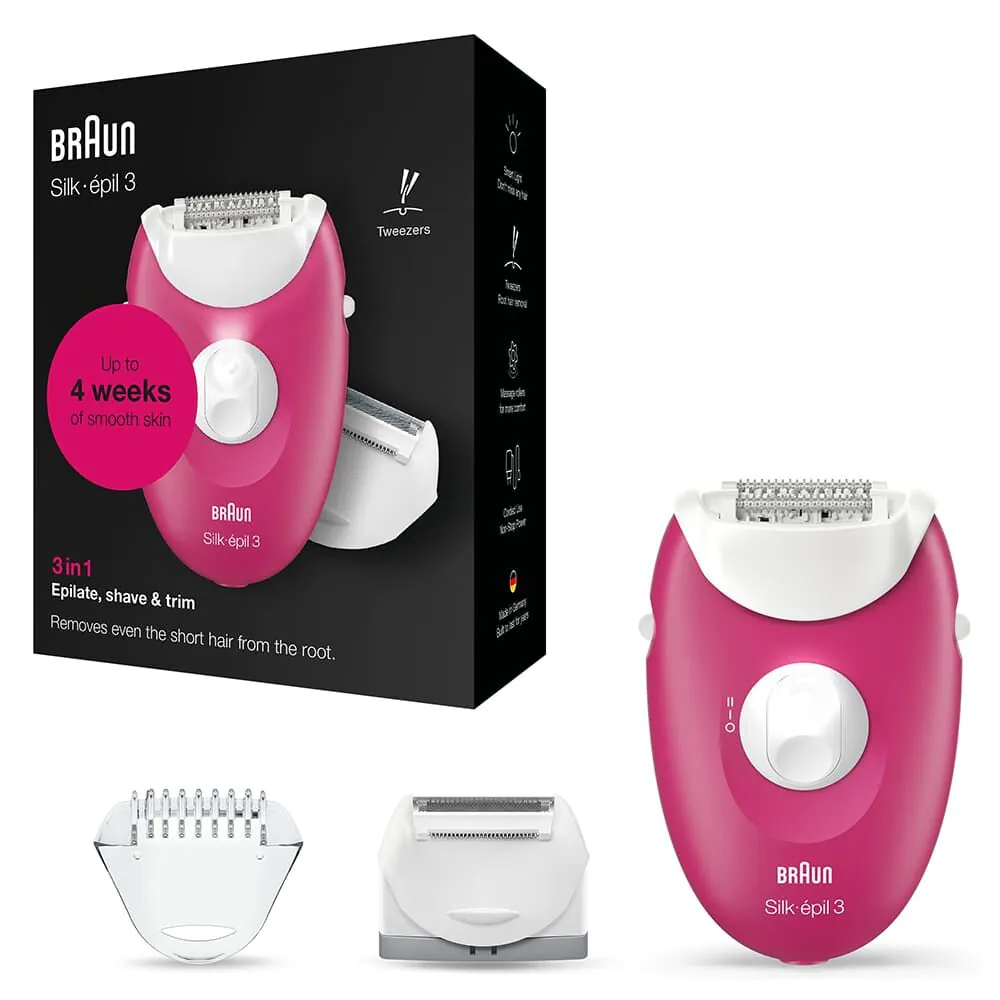 Κουτί αποτριχωτικής μηχανής Braun Silke3 SE3276 WH 1CT