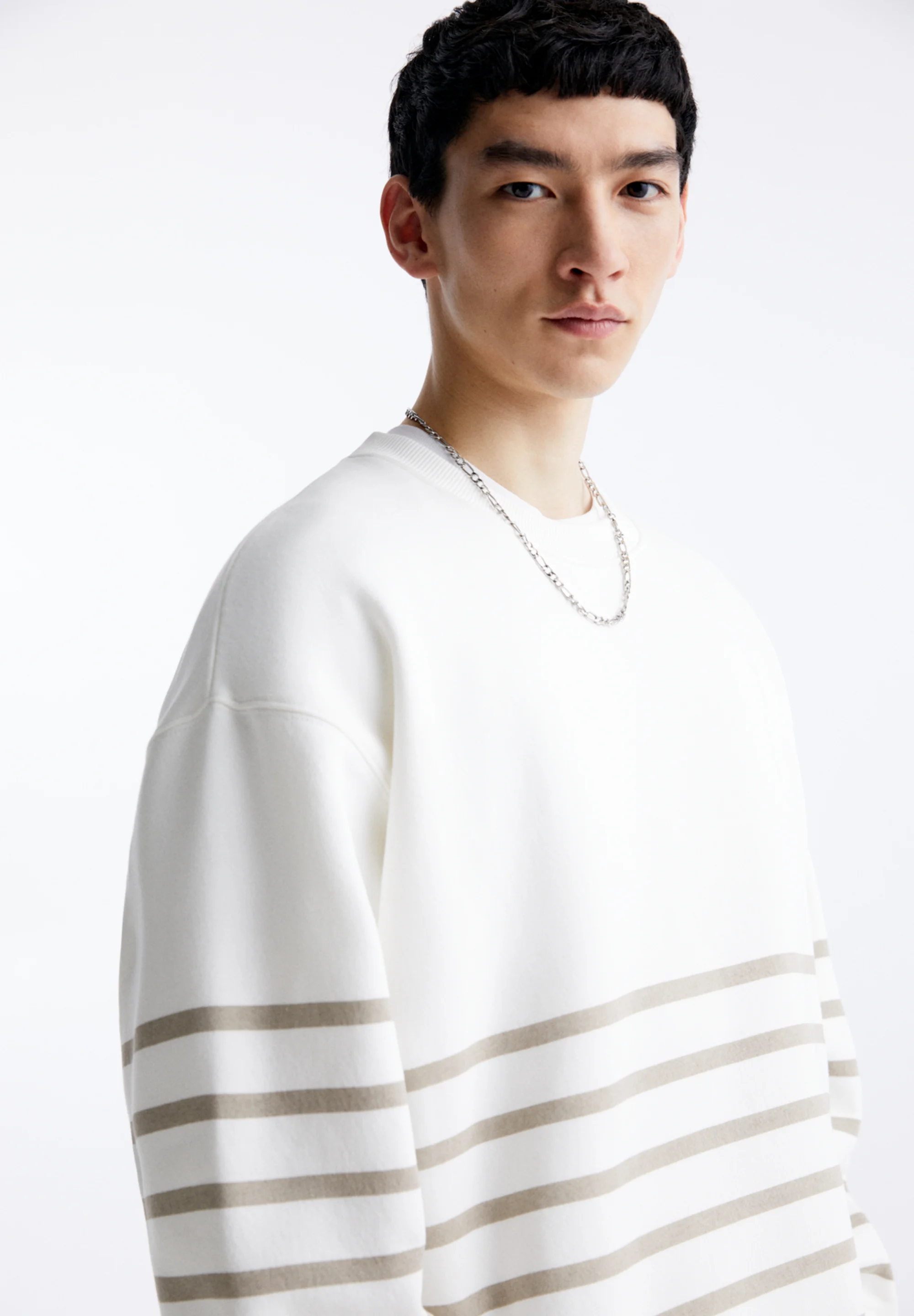 PULL&BEAR RAYAS - Sudadera