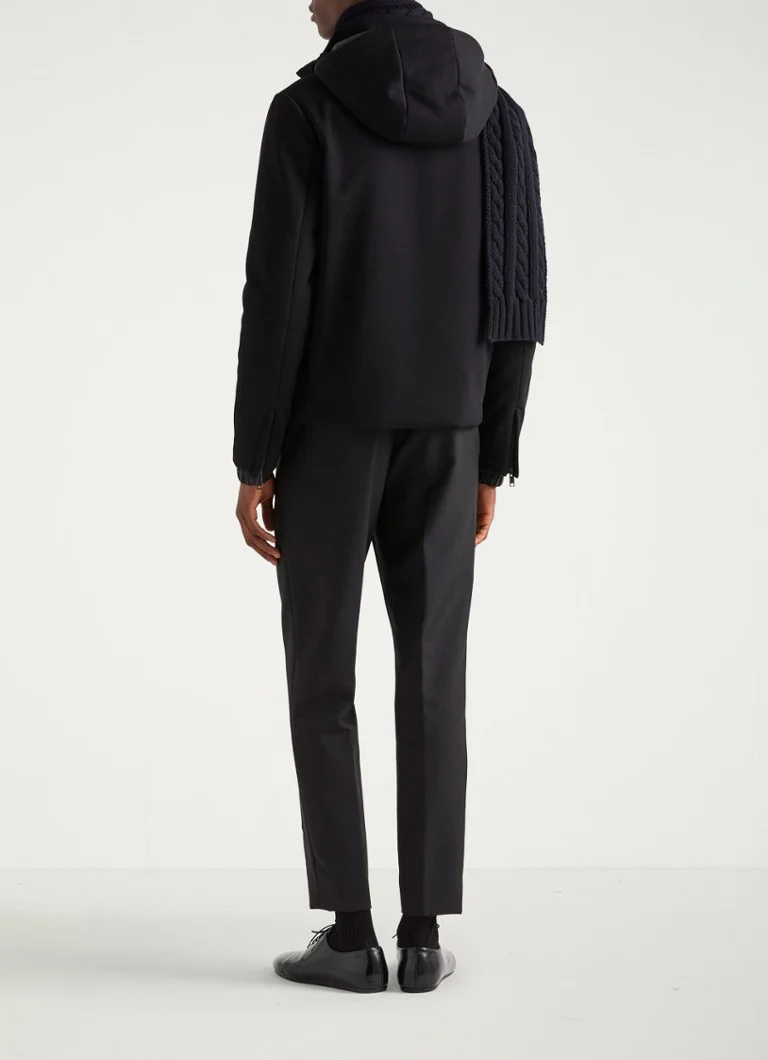 Prada Padded jacket with detachable hood and side pockets
