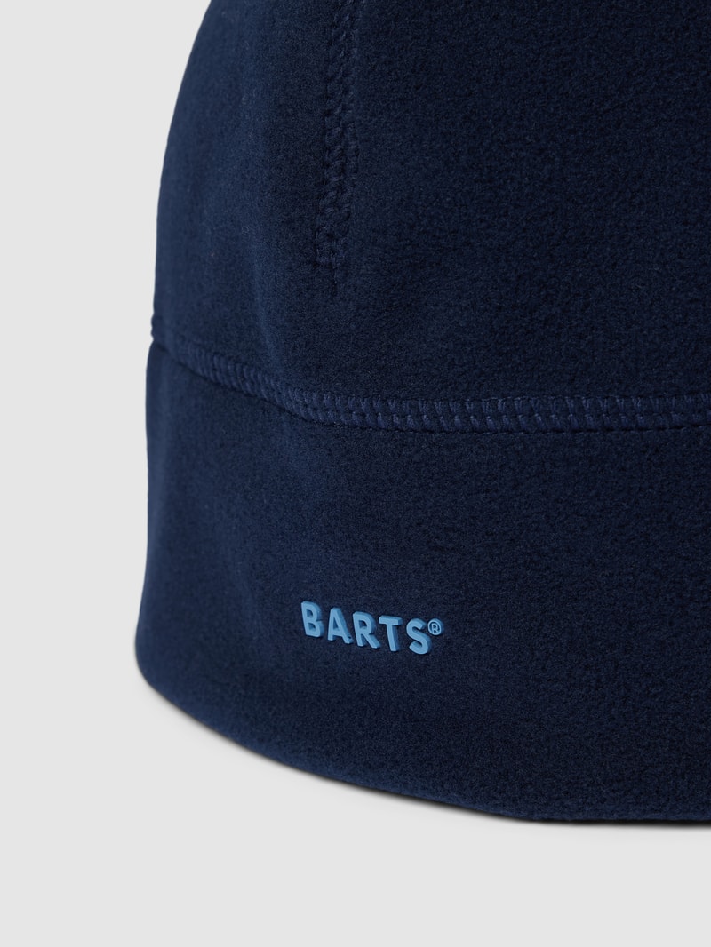 Mütze mit Label-Detail Modell 'BASIC' in marineblau