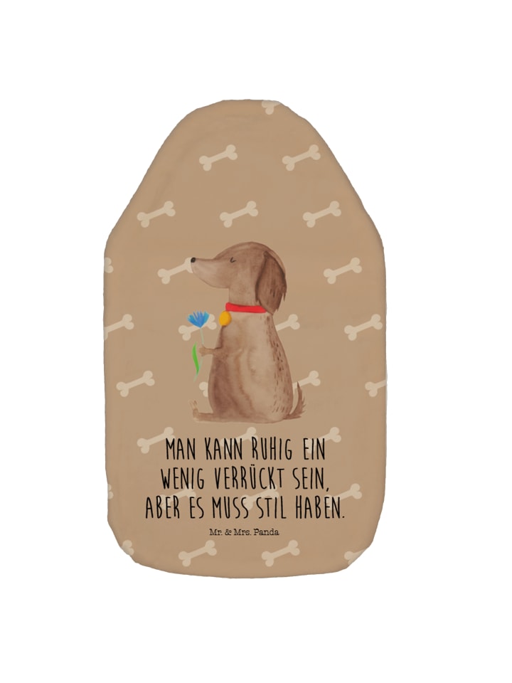 Mr. & Mrs. Panda Wärmflasche Hund Blume mit Spruch in Hundeglück günstig kaufen onesize