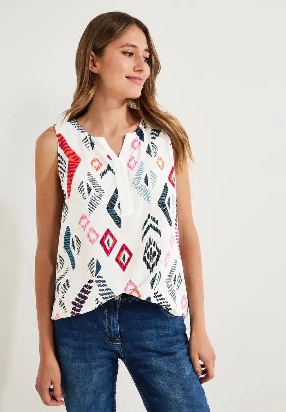 CECIL Multicolor Print Top