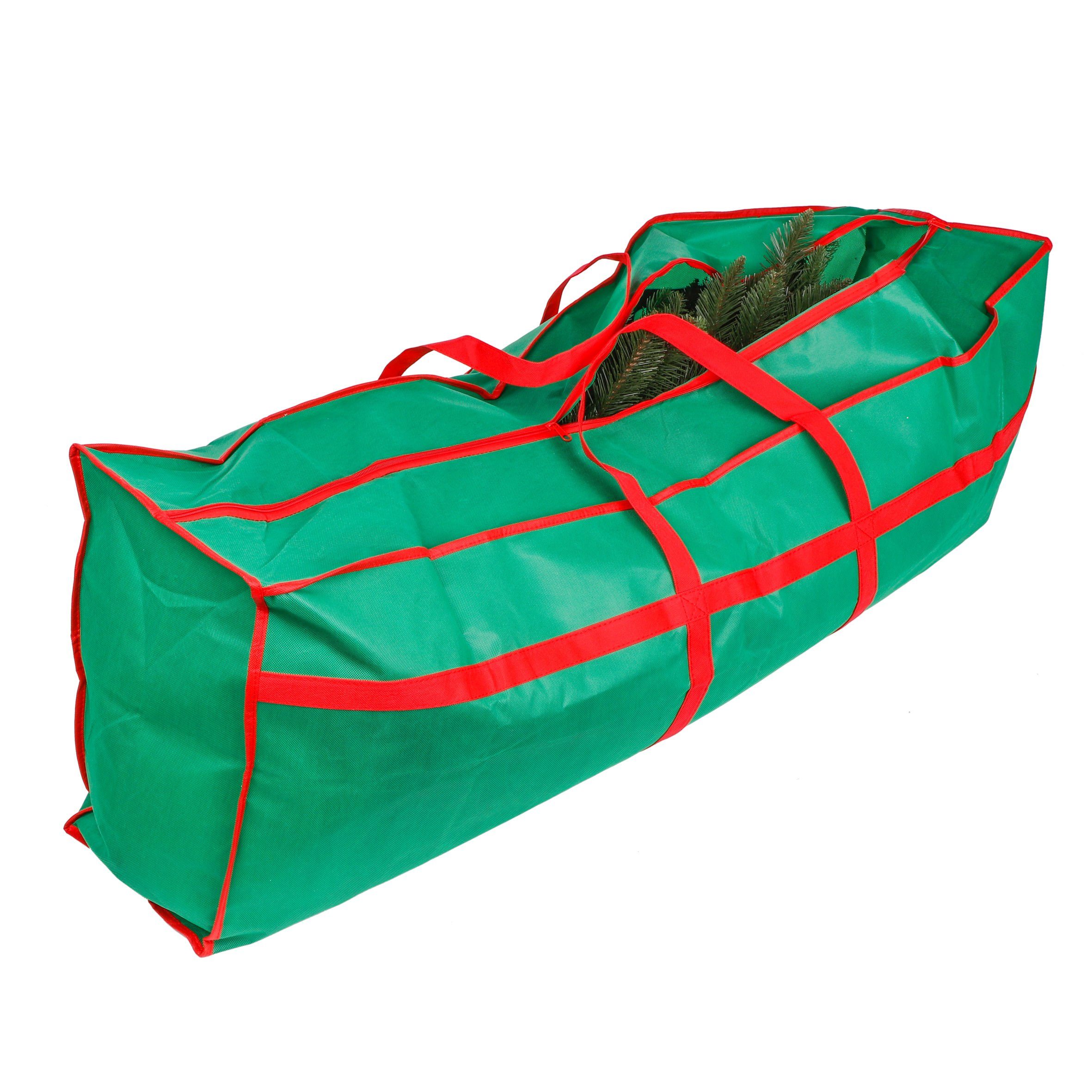 Spetebo Aufbewahrungstasche Weihnachtsbaumhülle mit Reißverschluss 120 x 43 cm (Transporttasche, 1-tlg., mit Reißverschluss, robusten Tragegriffen), für künstliche Tannenbäume bis 210 cm Höhe - Tasche Sack