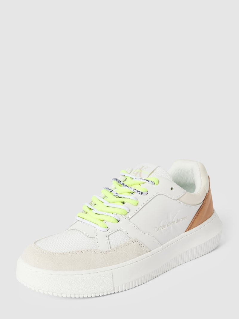 Sneaker mit Label-Details Modell 'CHUNKY' in weiß