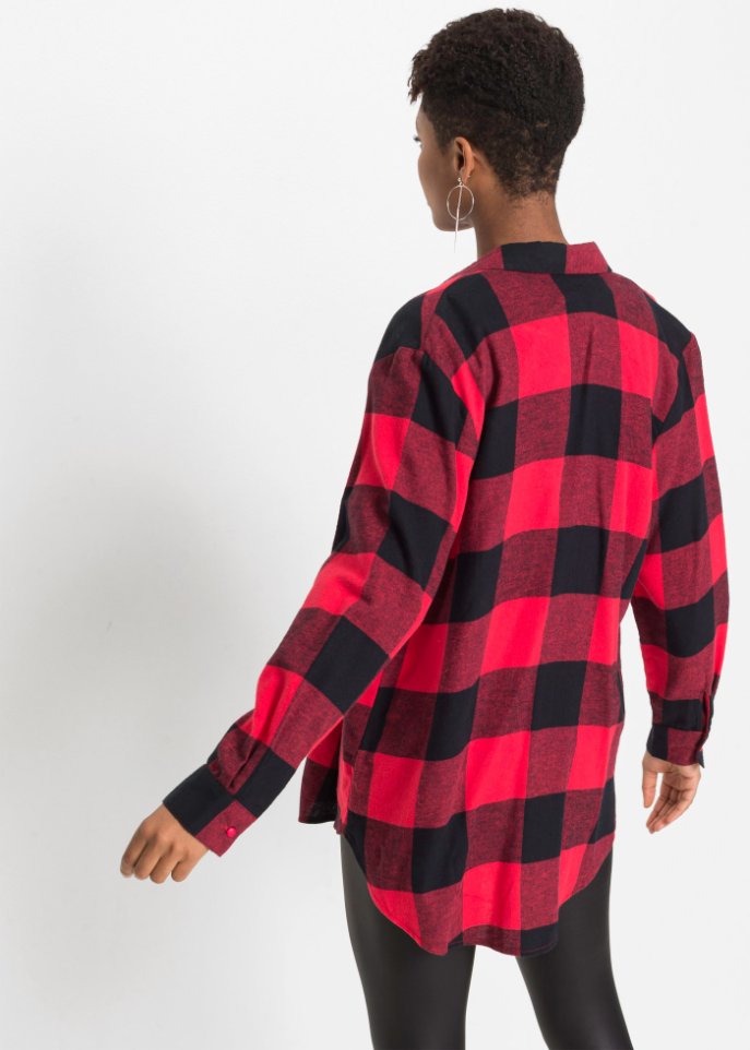 Flanell Bluse mit Karomuster