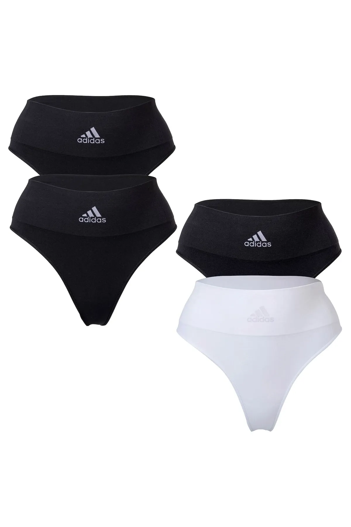 adidas  Damen String, 2er Pack - Tanga, Slip, Smart Micro 720 Seamless, Logo, uni