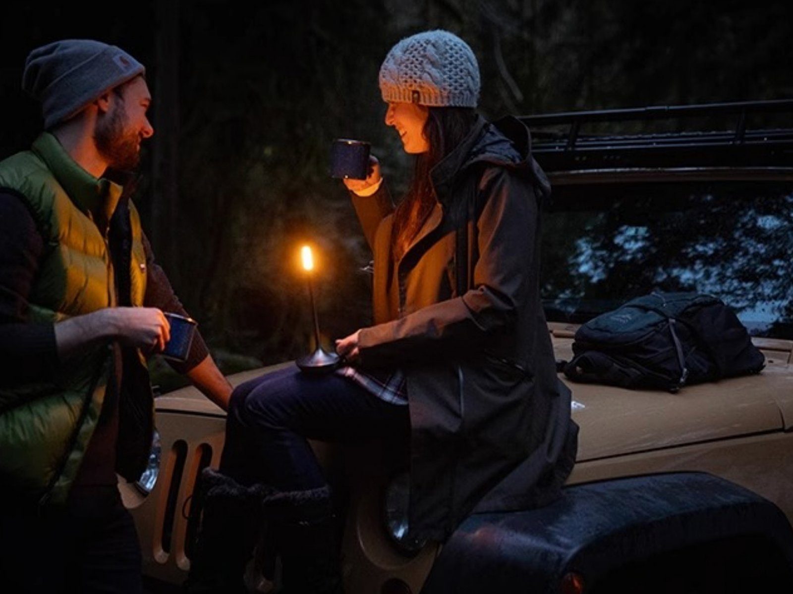 LIGHTSTUDIO Außen-Tischleuchte Tischlampe kabellos, Wohnzimmer Schlafzimmer Outdoor Tischlampen, LED Touch dimmbar Tischleuchten - Nachttischlampe Gold