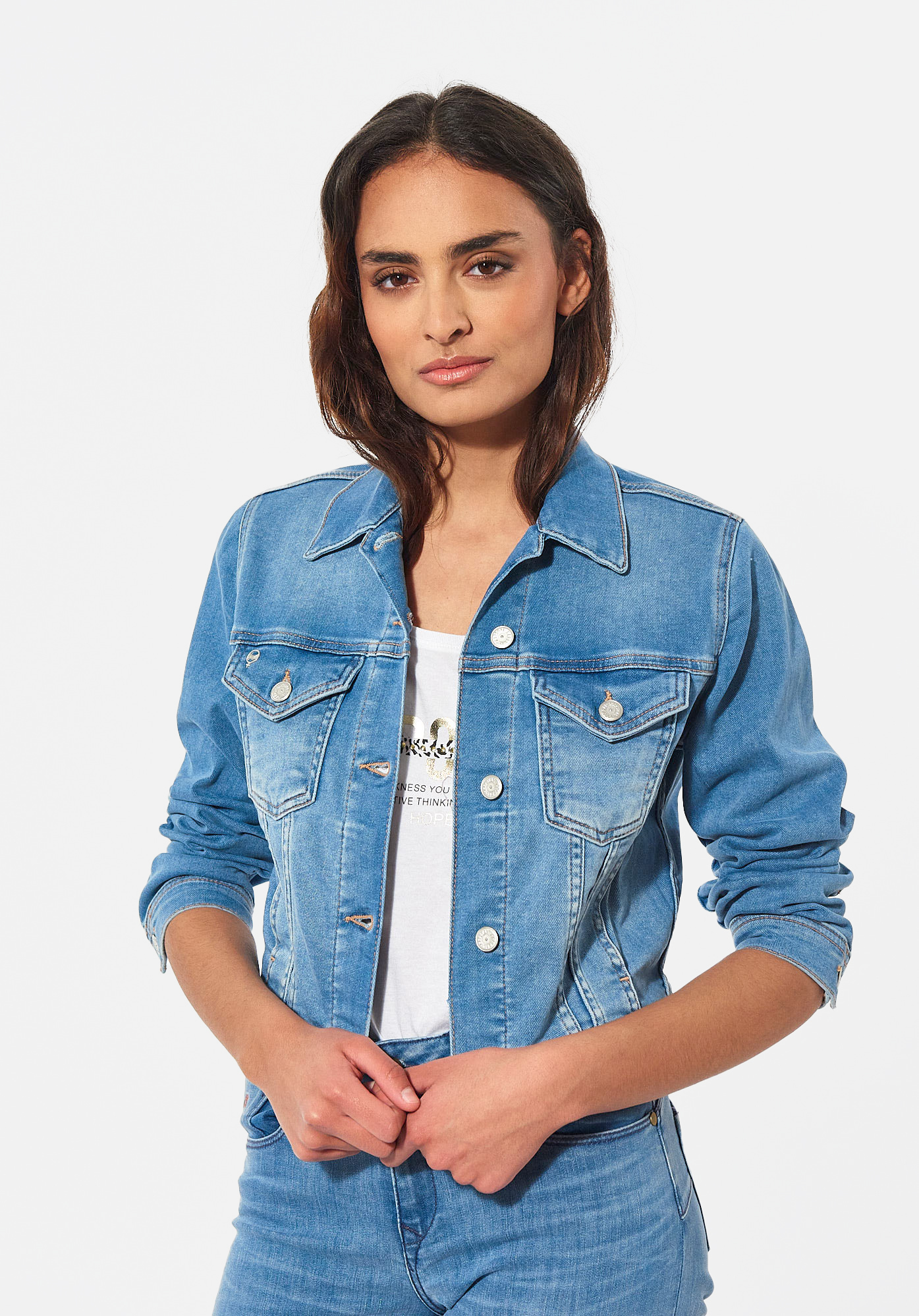 SINDY  Veste en jean courte Femme