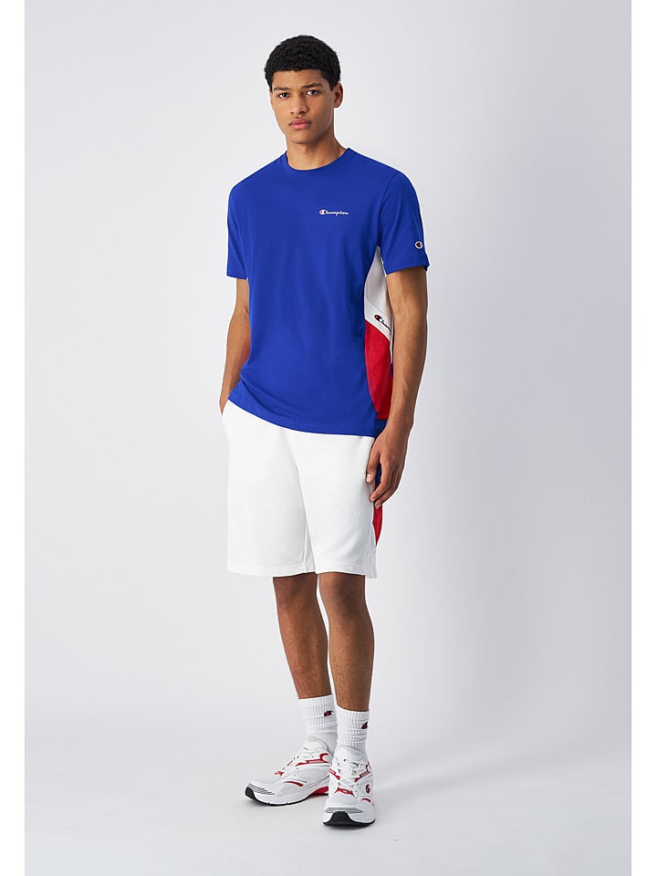 Champion Shorts in Weiß/ Dunkelblau/ Rot günstig kaufen