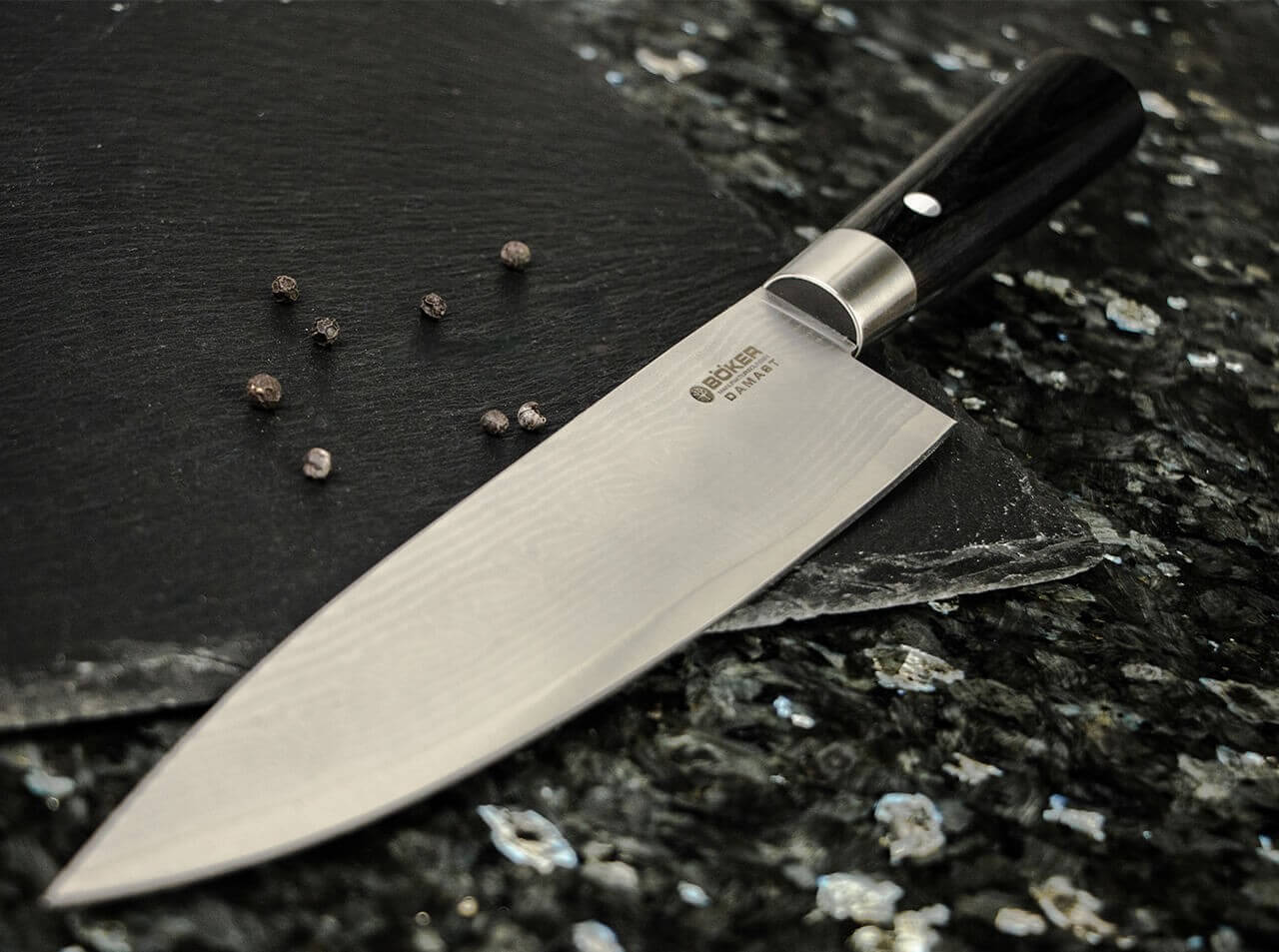 Damast Black Chefmesser Klein