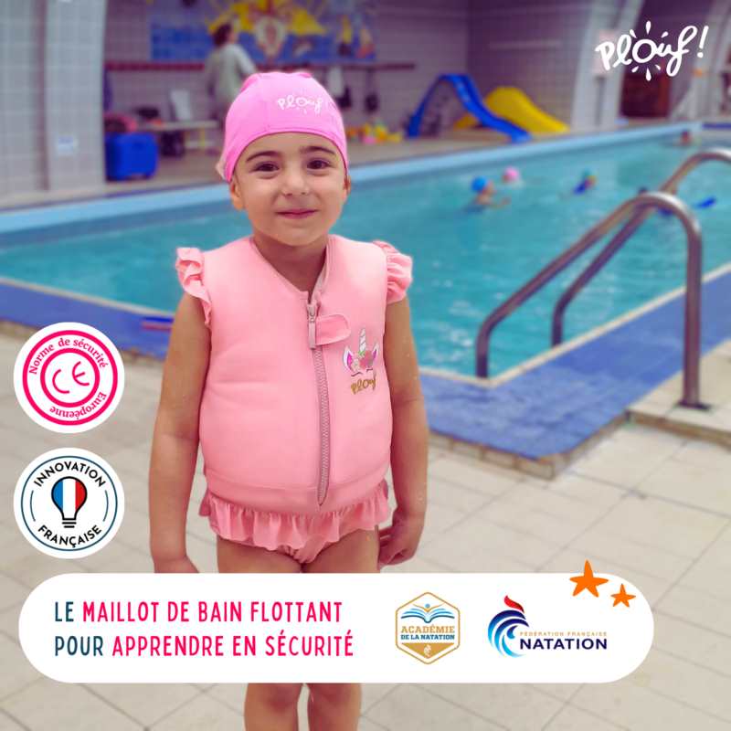 Maillot de bain flottant : Rosy Rose poudré