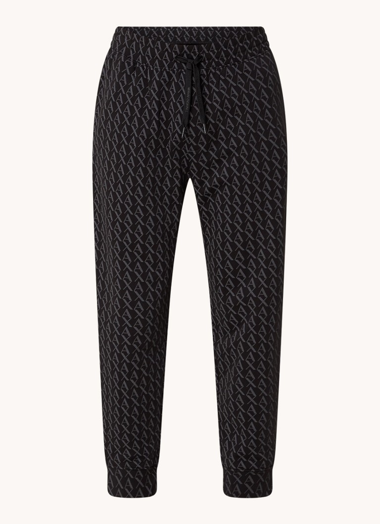 Pantaloni sport slim fit Armani Exchange cu imprimeu logo