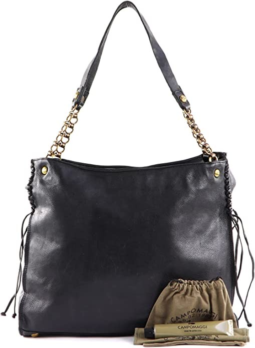 CAMPOMAGGI Handtaschen schwarz Shopping Bag L seams woven