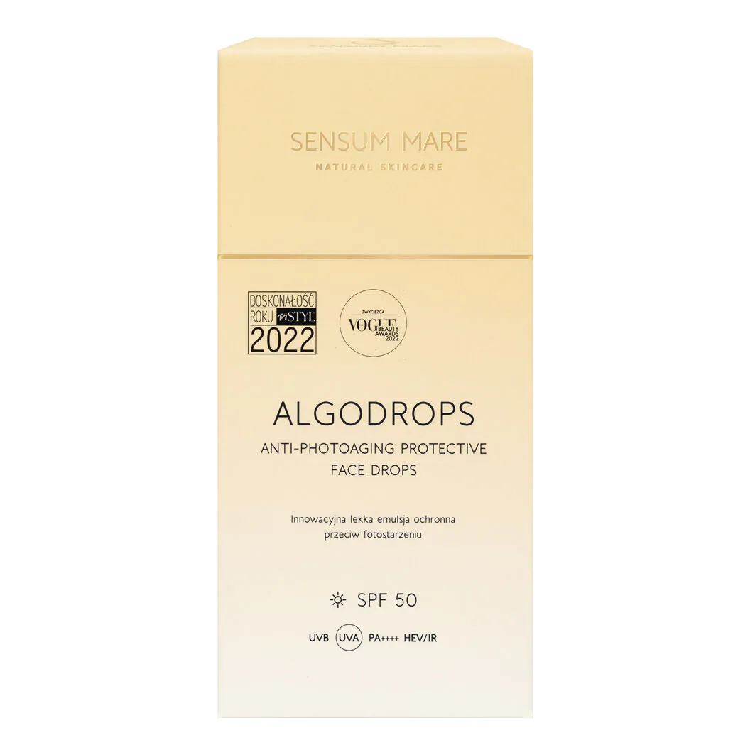Sensum Mare Algodrops Lichtbeschermende Emulsie tegen Fotoveroudering SPF 50 UVB UVA PA++++ HEV/IR