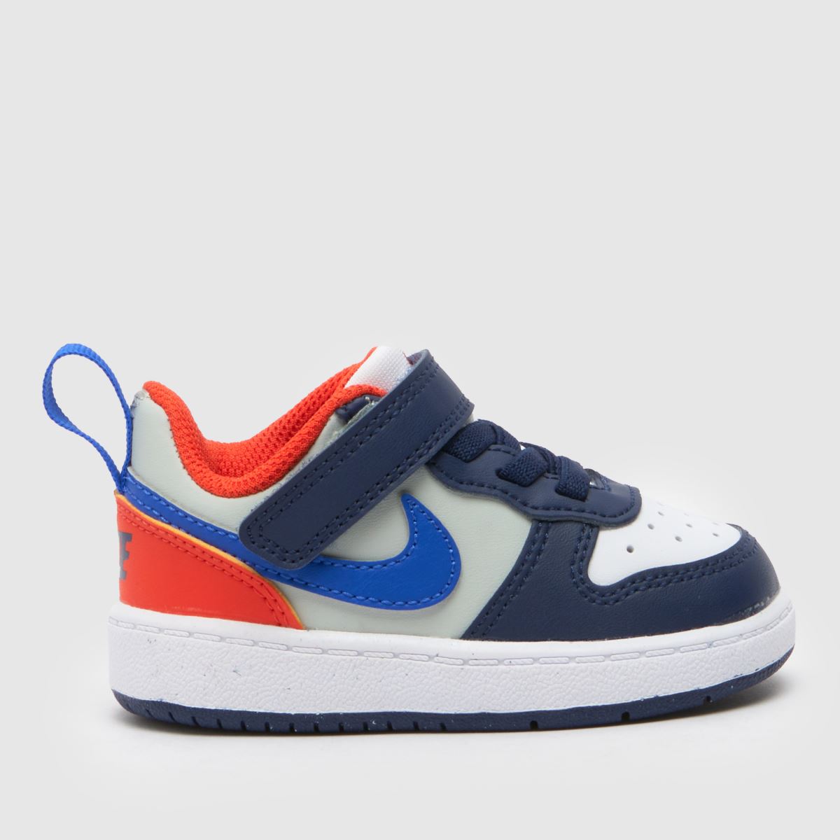 Nike marinblå multi court borough low recraft pojkar småbarnsskor