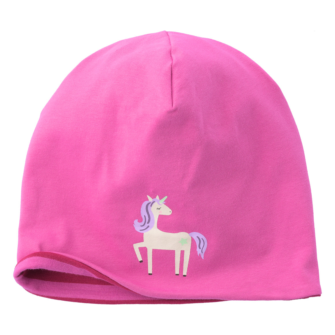 Mädchen Beanie mit Einhorn