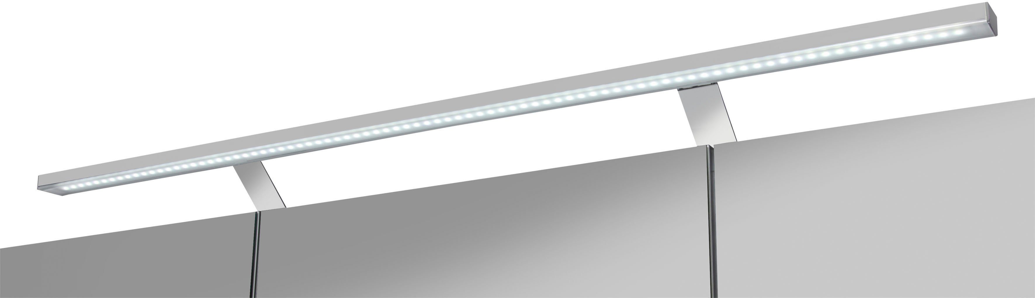 welltime Spiegelschrank Torino Breite 100 cm, 3-türig, LED-Beleuchtung, Schalter-/Steckdosenbox