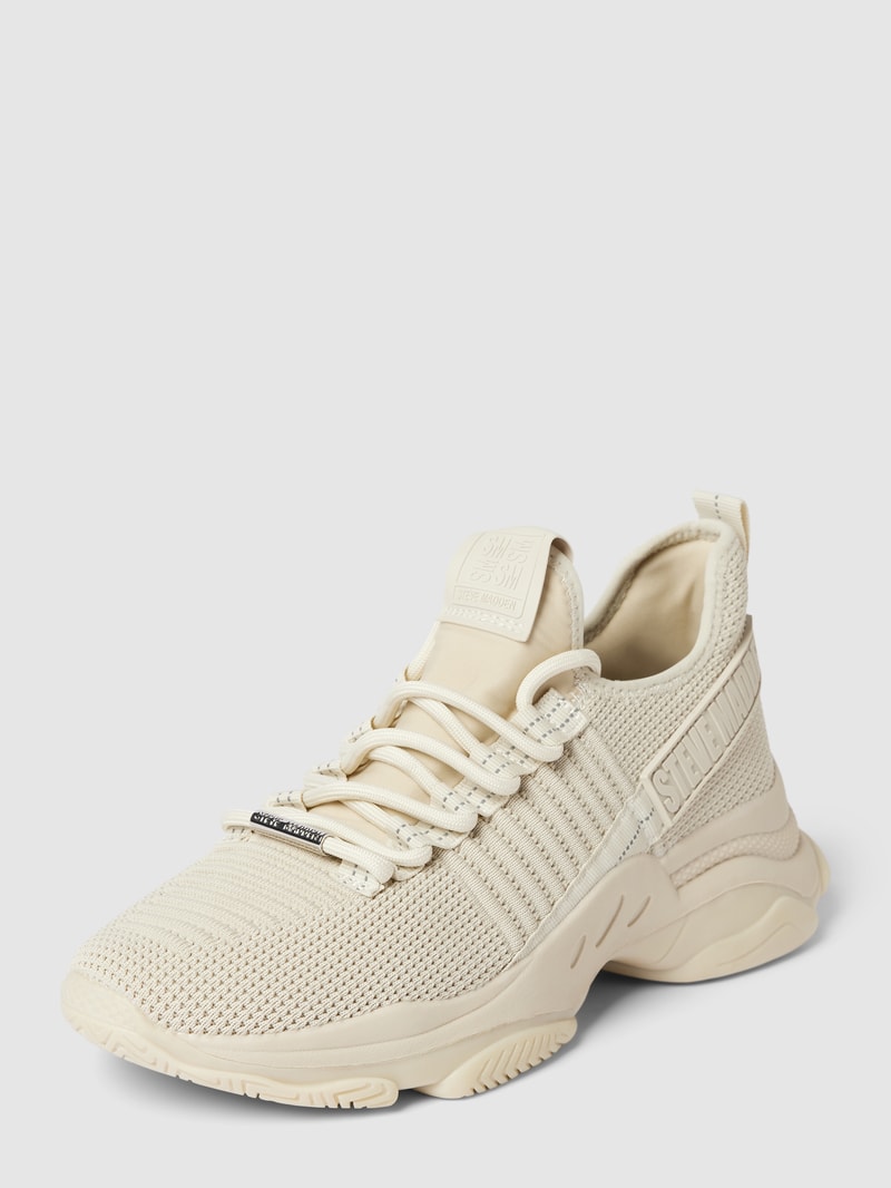 Sneaker mit Label-Details Modell 'MAC' in offwhite