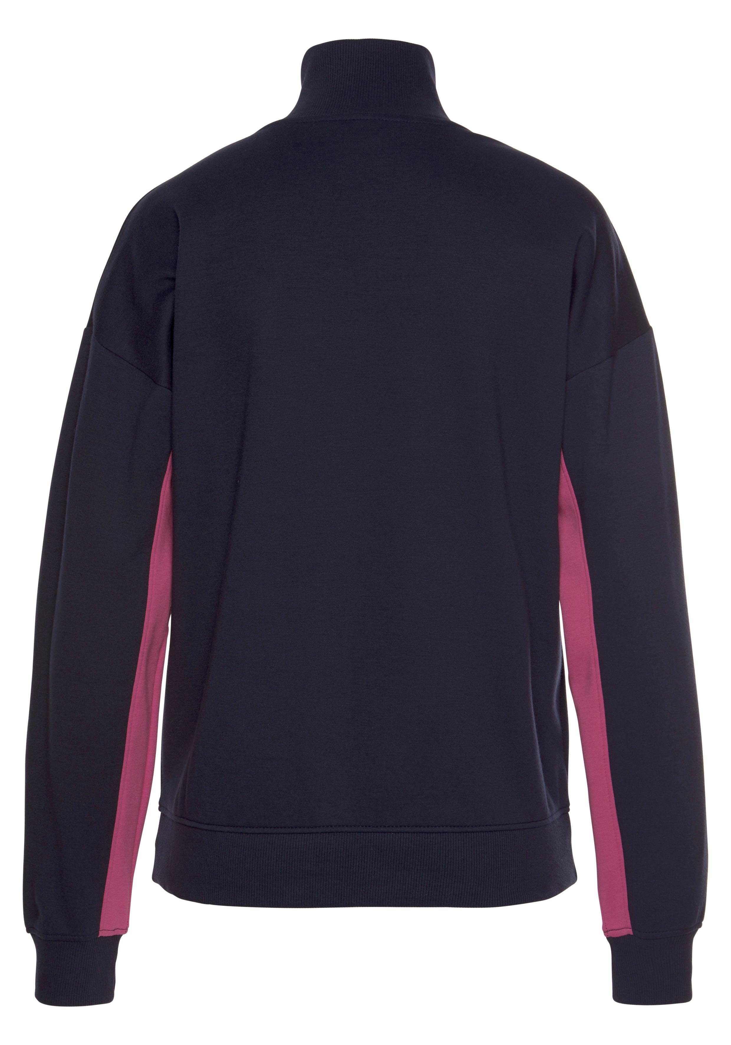 Bench. Sweatshirt im Color-Blocking Design mit Logoprint, Loungeanzug