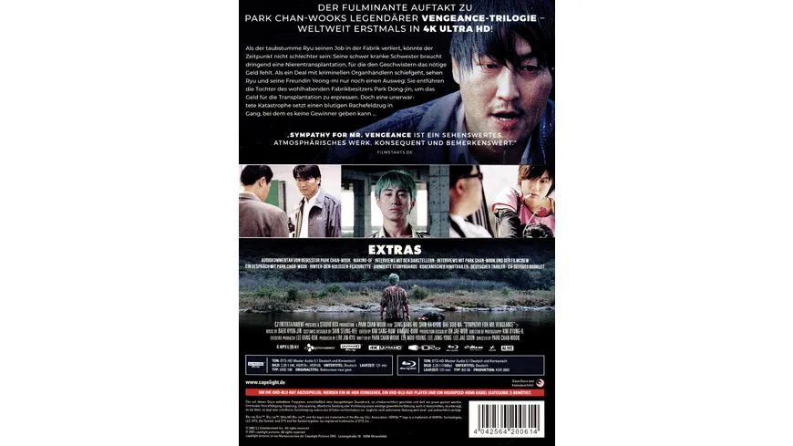 Sympathy for Mr. Vengeance - 2-Disc Limited Collector's Edition im Mediabook (4K Ultra HD)  (+ Blu-Ray 2D)