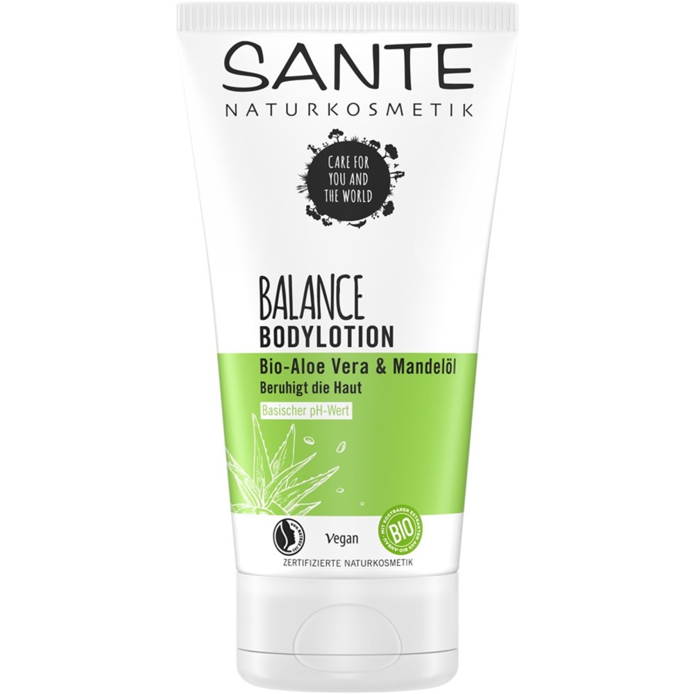 Sante Naturkosmetik Lotion pour le corps équilibrante Aloe vera et huile damande Bio Lotion pour le corps